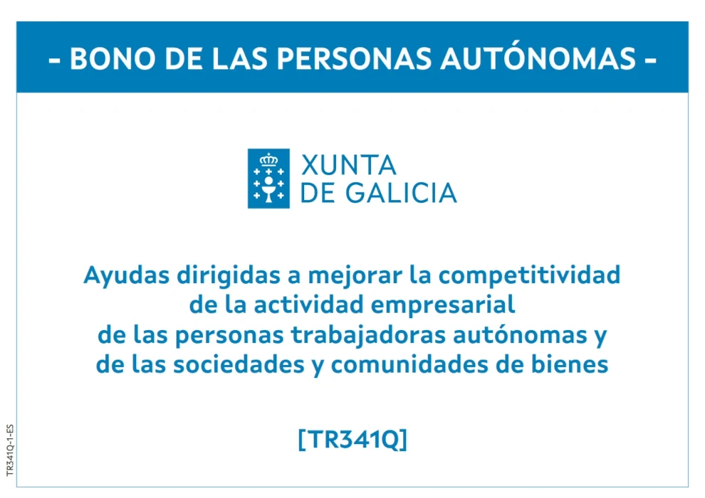 Bono de las personas autónomas - Xunta de Galicia